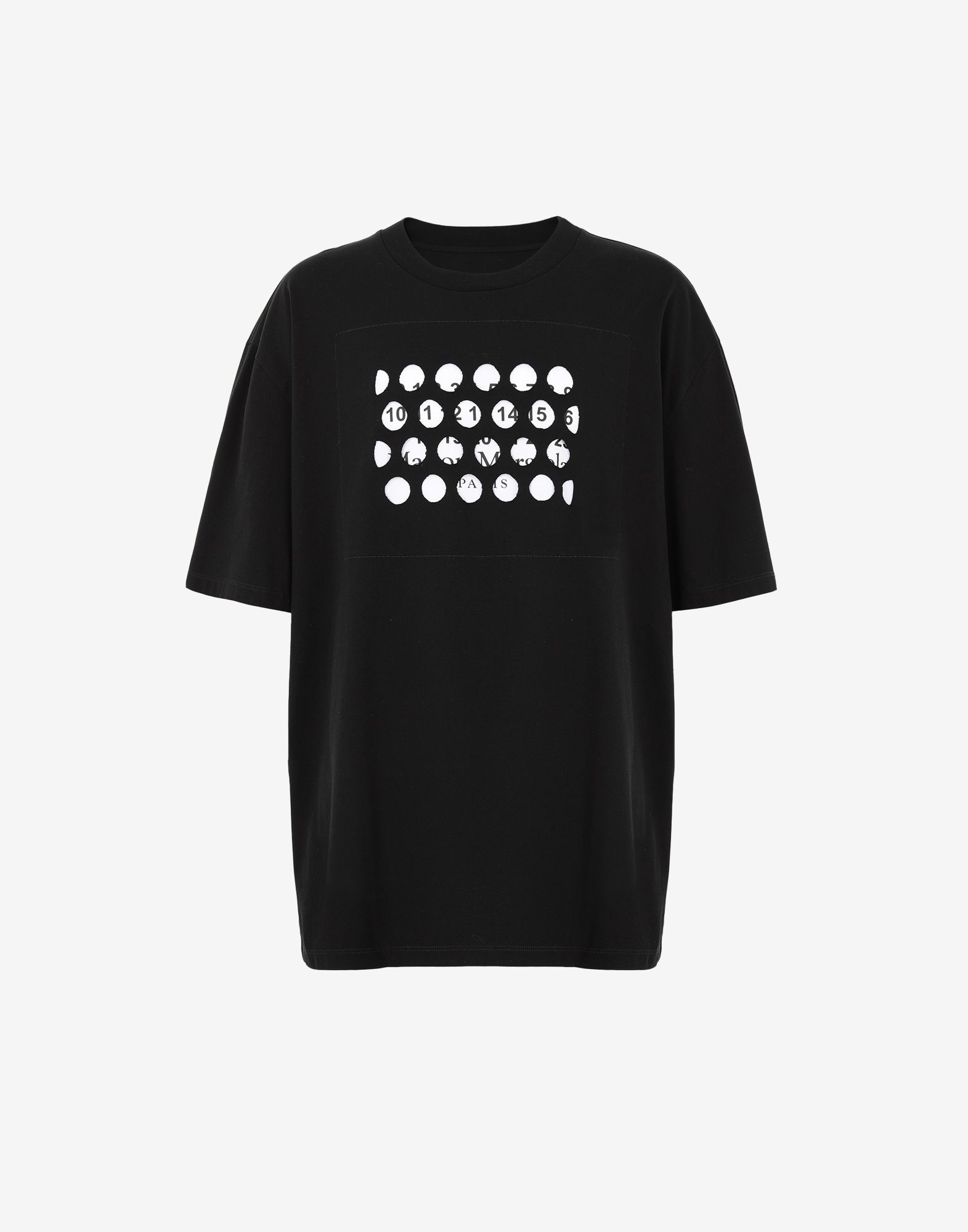 Punched holes T-shirt - 1