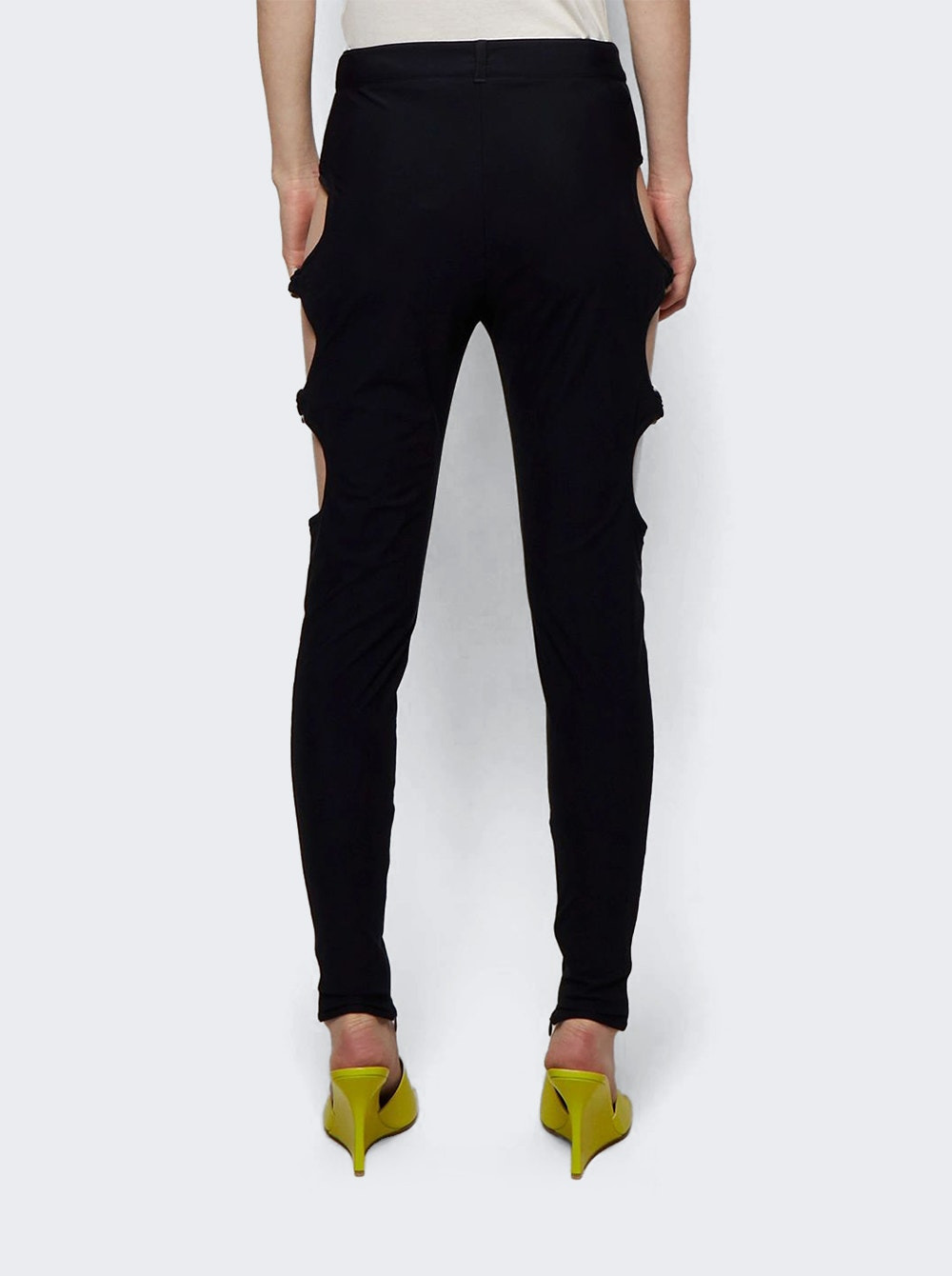Hook And Bar Cut-out Legging Black - 5