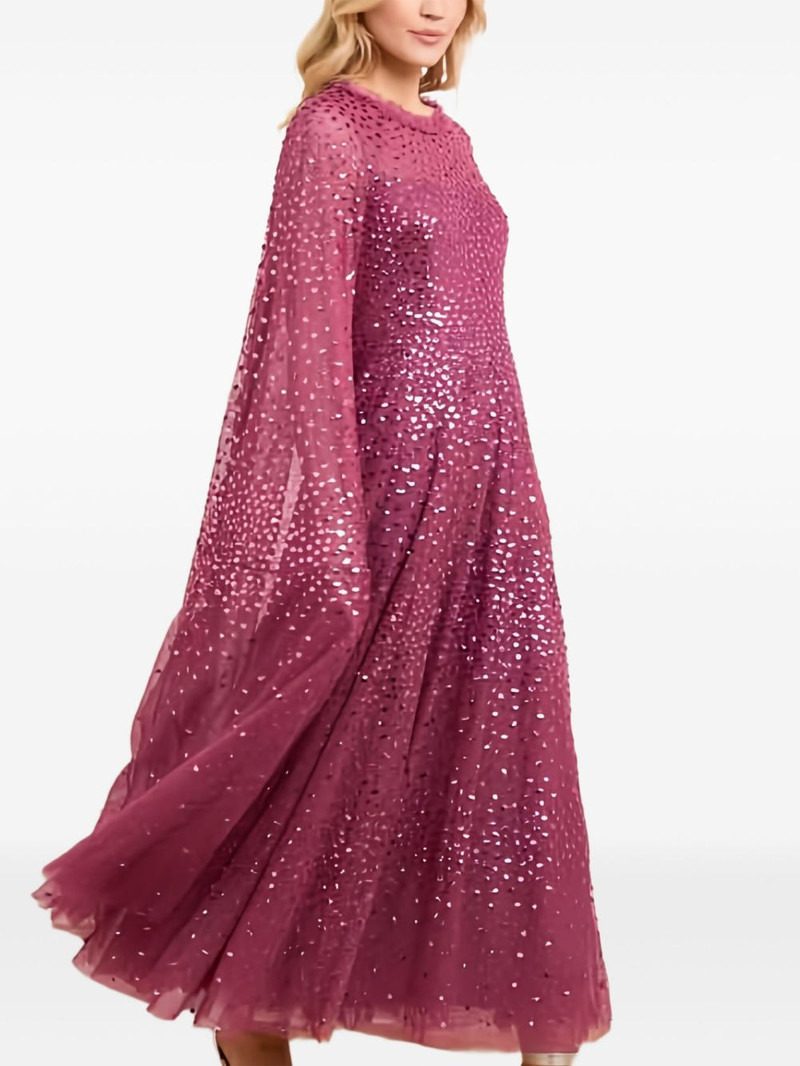 Needle & Thread dotted-cape maxi dress outlook