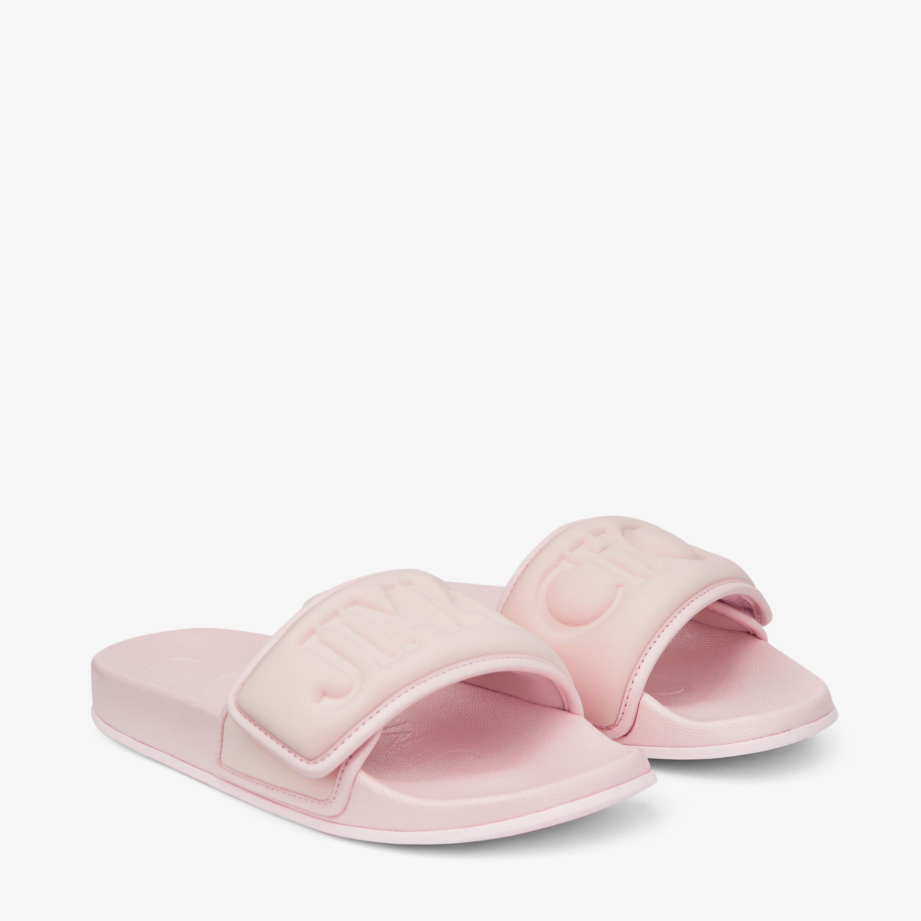 Fitz/F
Powder Pink Puffed Logo Lycra Slides - 2