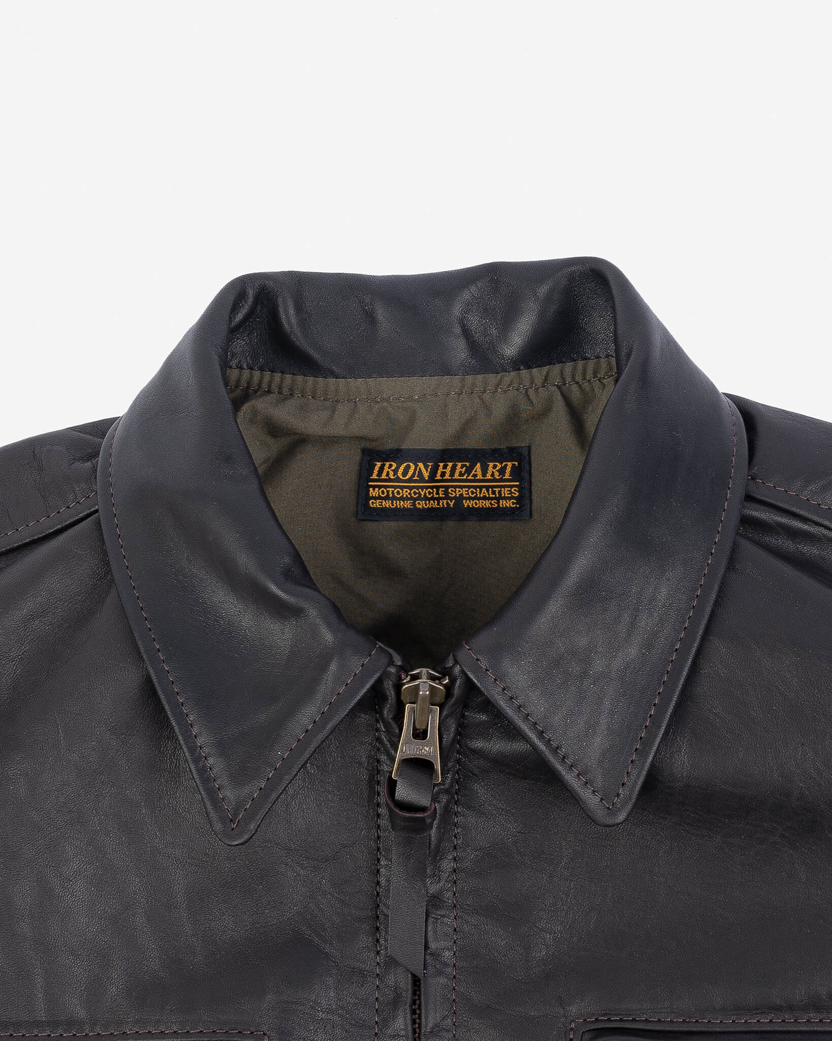 IHSB-WJ Iron Heart x Simmons Bilt Blattwerk Work Jacket - Brown - 7