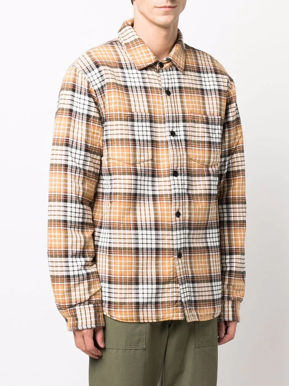 plaid-check print shirt - 3