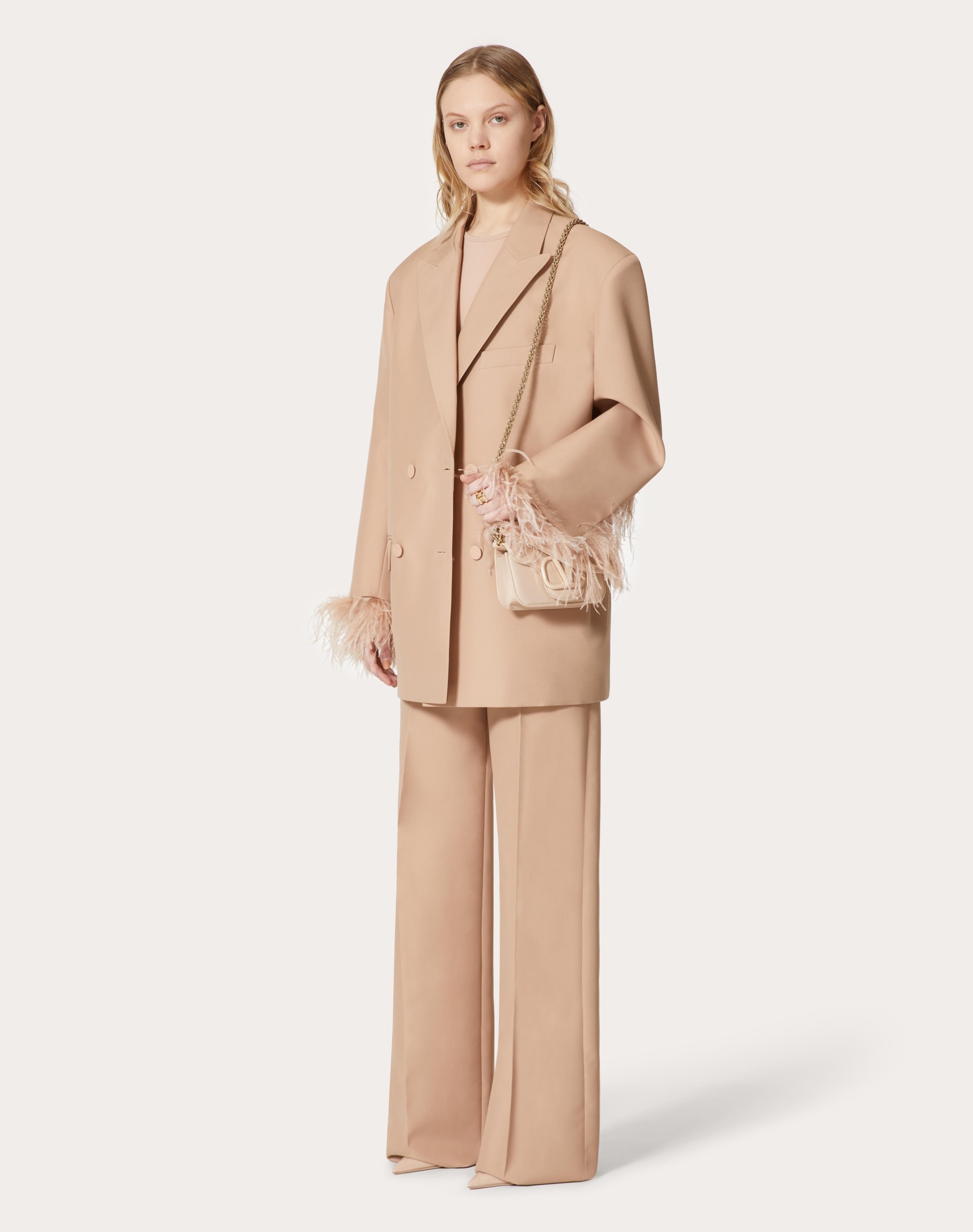 BLAZER IN EMBROIDERED TECHNO WEAVE - 2