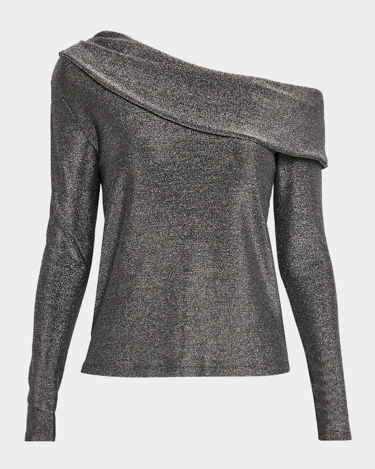 Carrie Sparkle Knit Off-the-Shoulder Top - 1