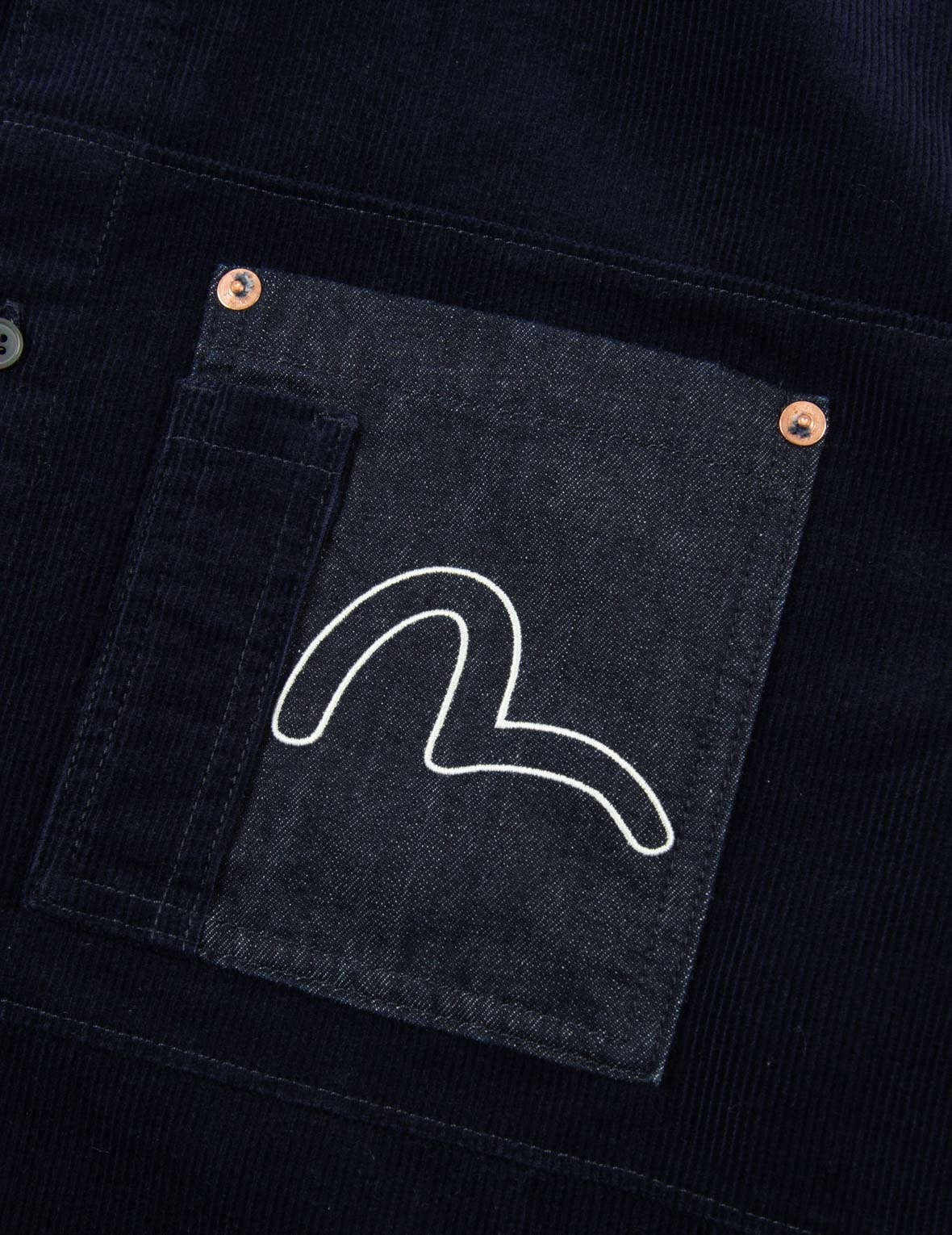 LOGO EMBROIDERY CORDUROY SHIRT - 8