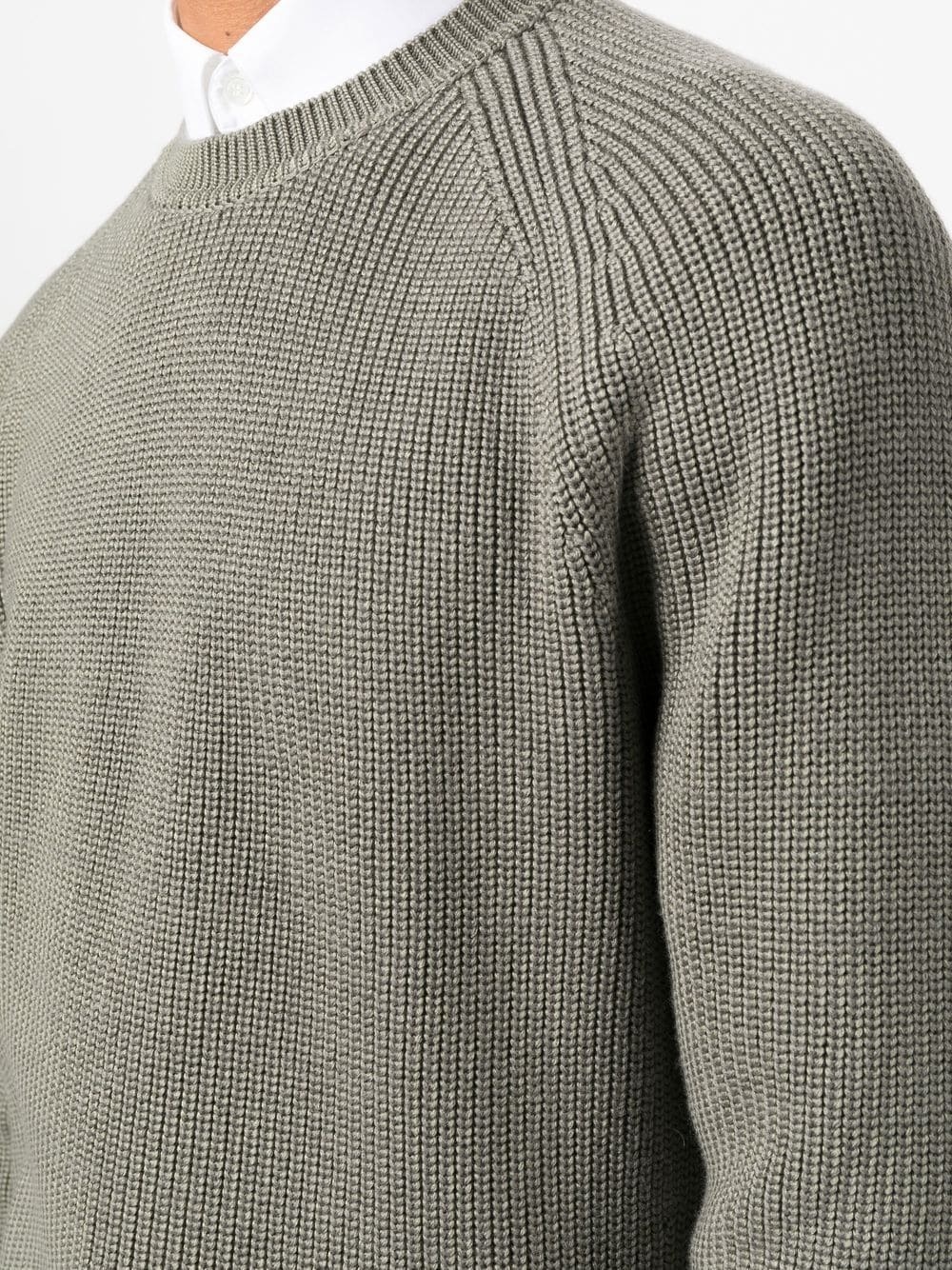 crew neck ribbed jumper - 5