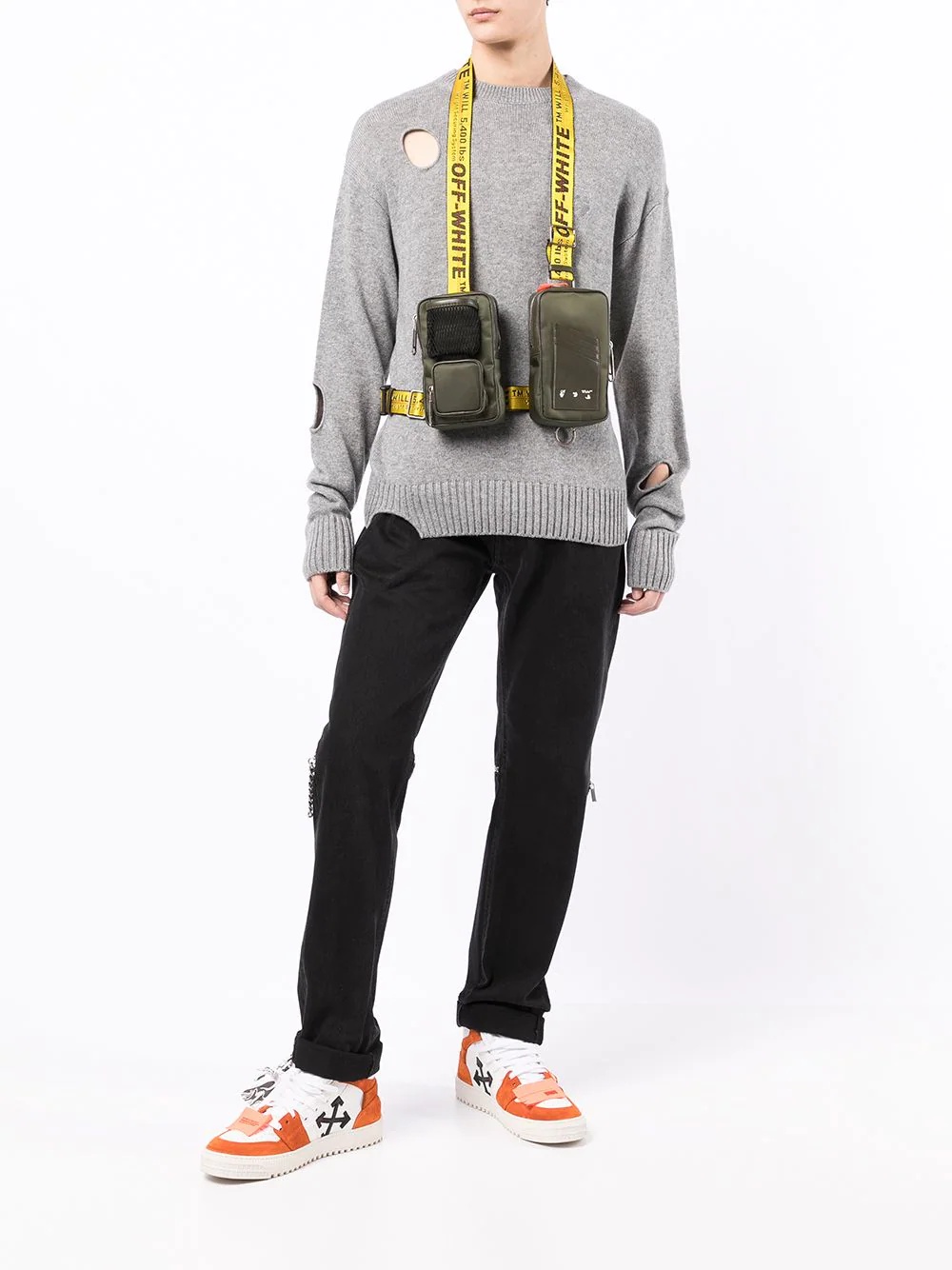 double-pouch Industrial-strap bag - 2