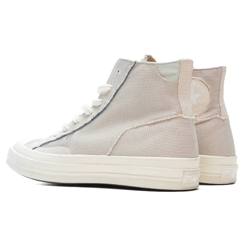 CONVERSE CHUCK 70 TRI-PANEL REVEAL - LIGHT SILVER/PINK CLAY/EGRET - 3