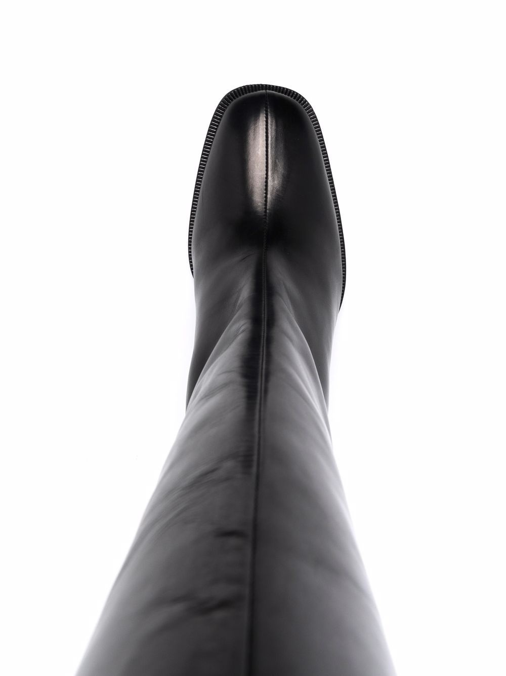 heeled leather boots - 4