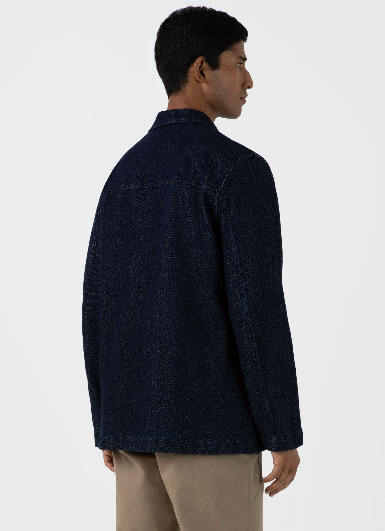 Denim Chore Jacket in Selvedge Denim - 5