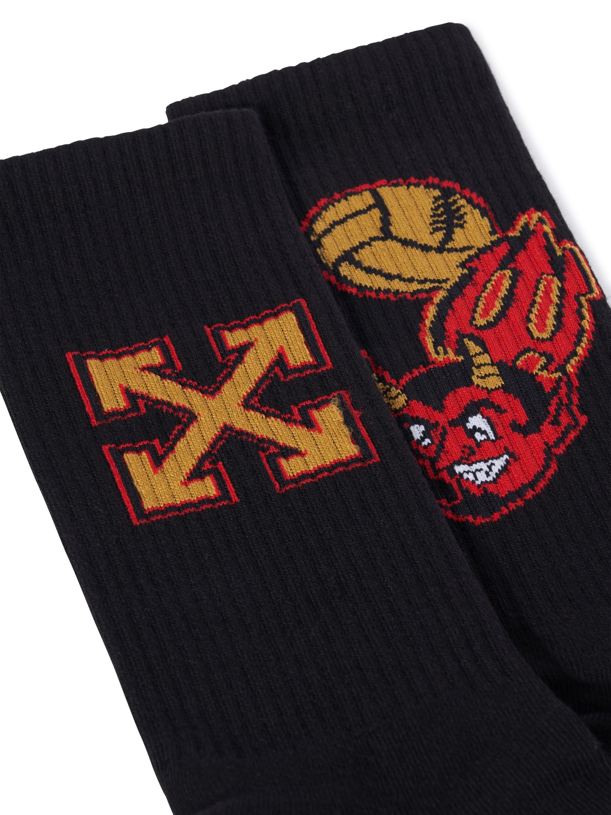Off-white C/o Ac Milan Logo Socks - 2