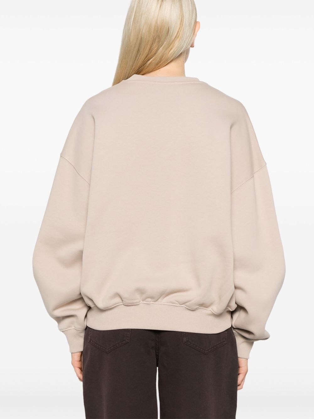logo-embroidered sweatshirt - 4