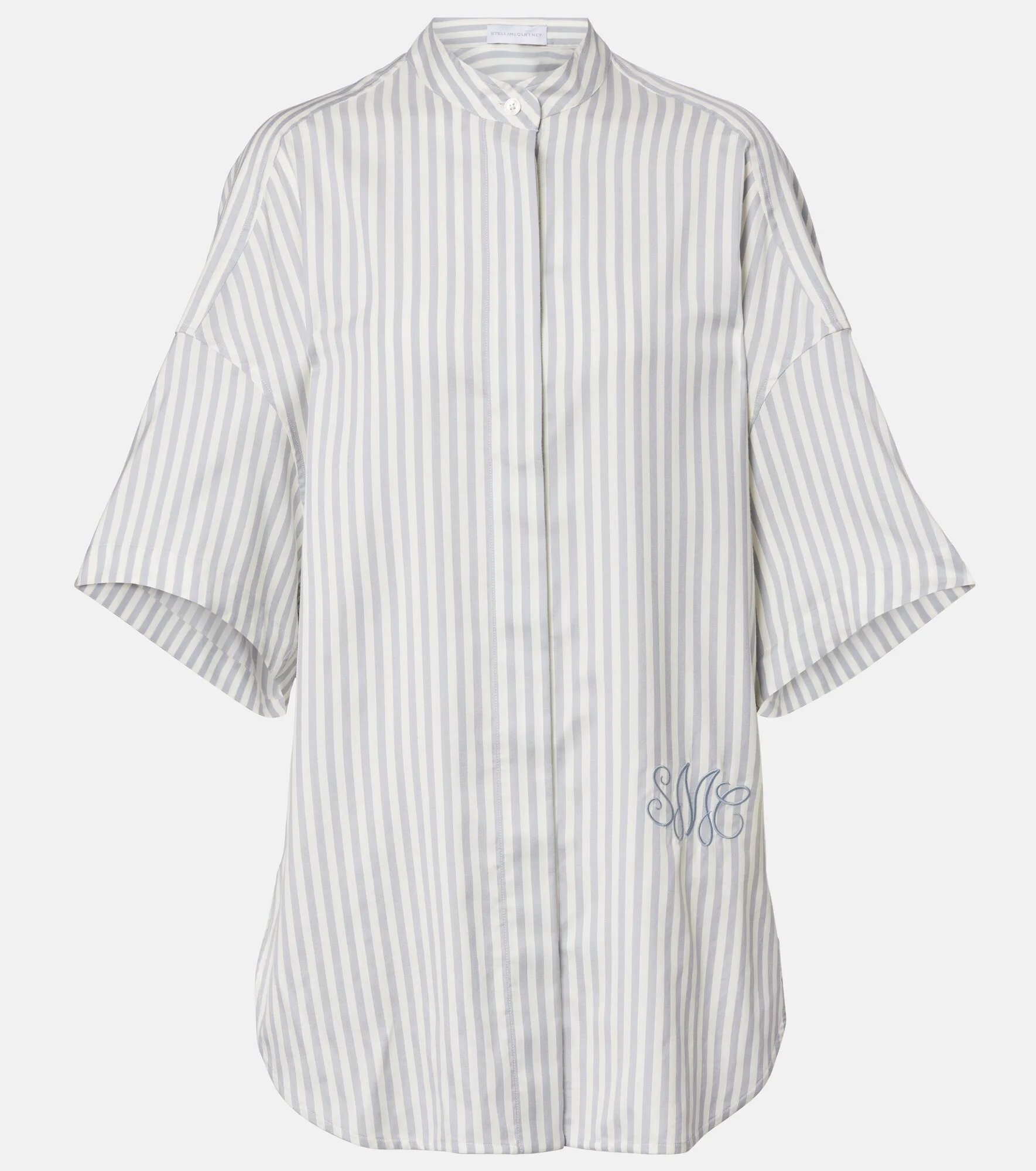 Striped silk and wool shirt - 1