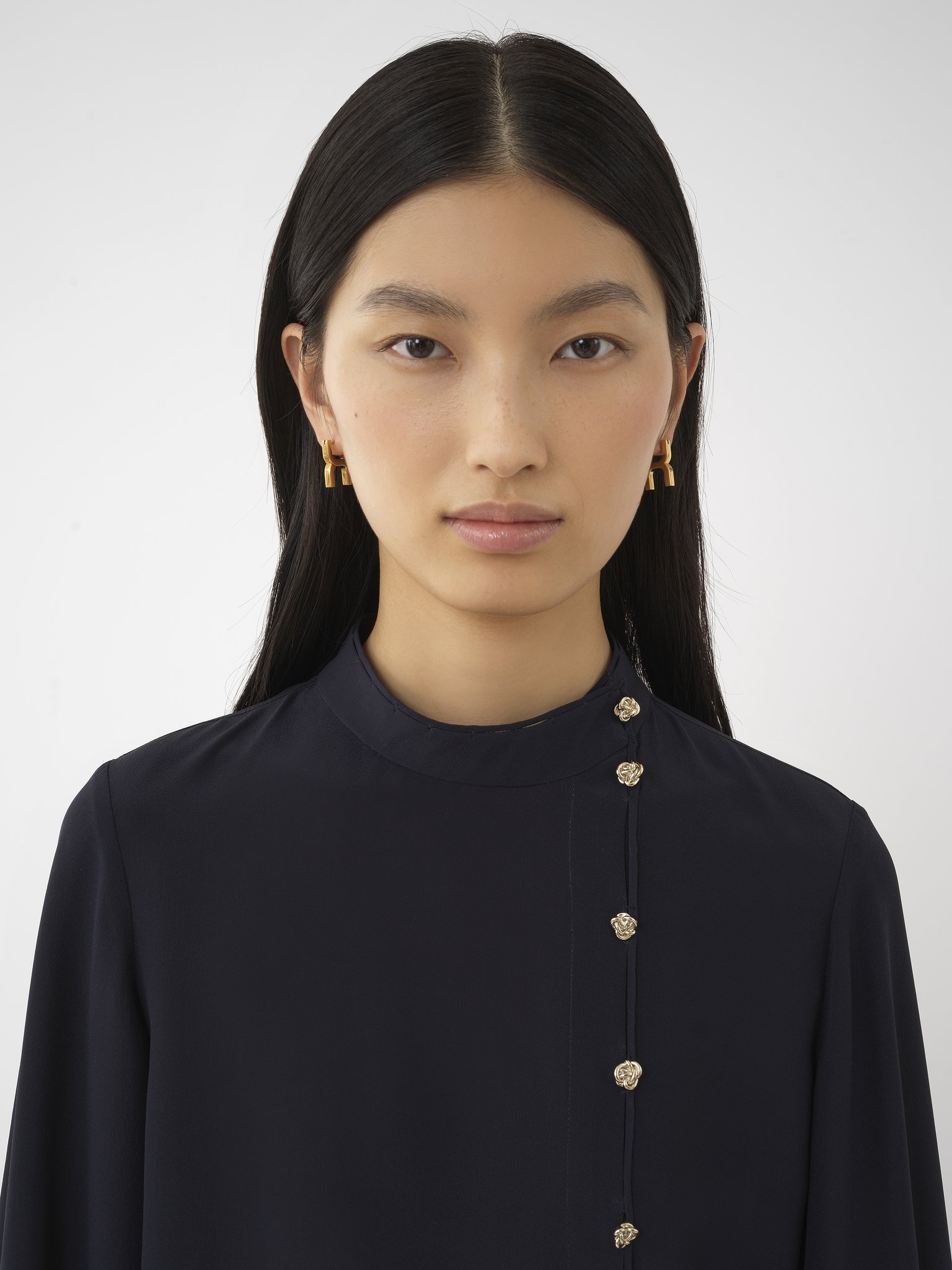 EMBELLISHED OFFICER BLOUSE - 6