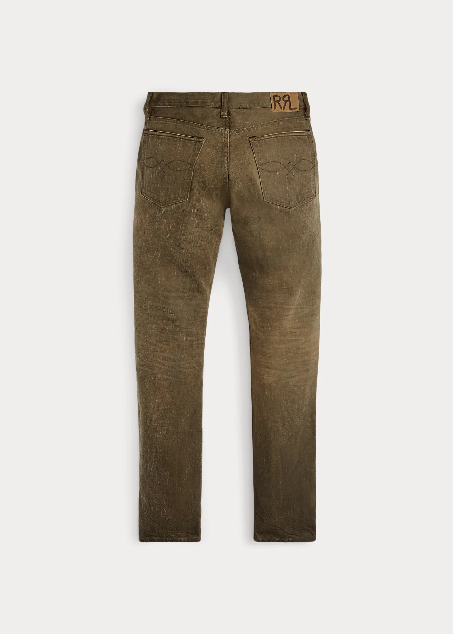 Slim Fit Distressed Brown Jean - 2
