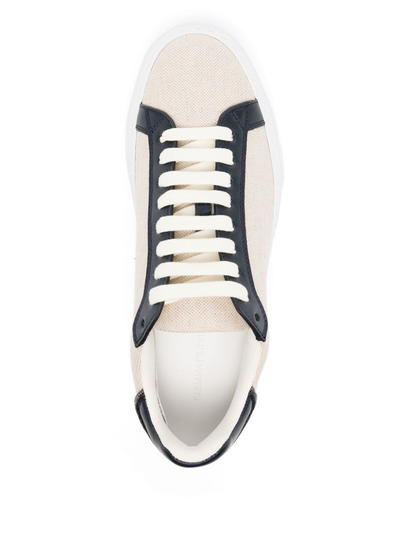 canvas leather sneakers 4