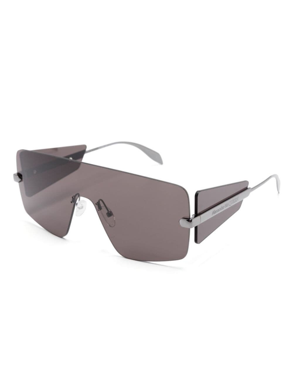 oversize shield-frame sunglasses - 2