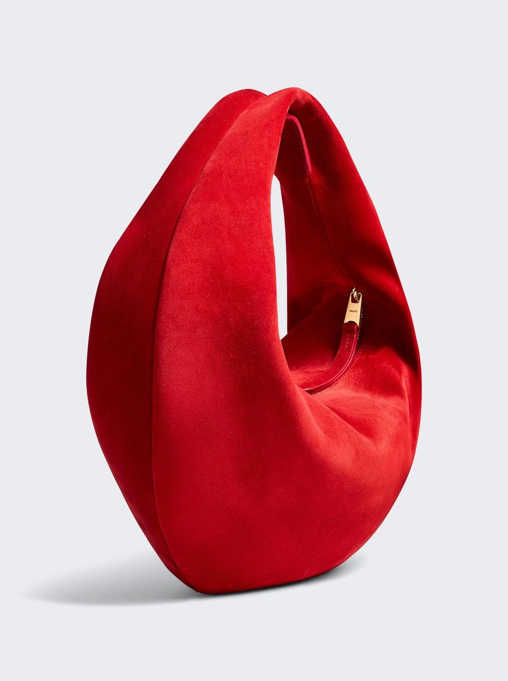 Medium Olivia Hobo Bag Rebel Red Suede - 4