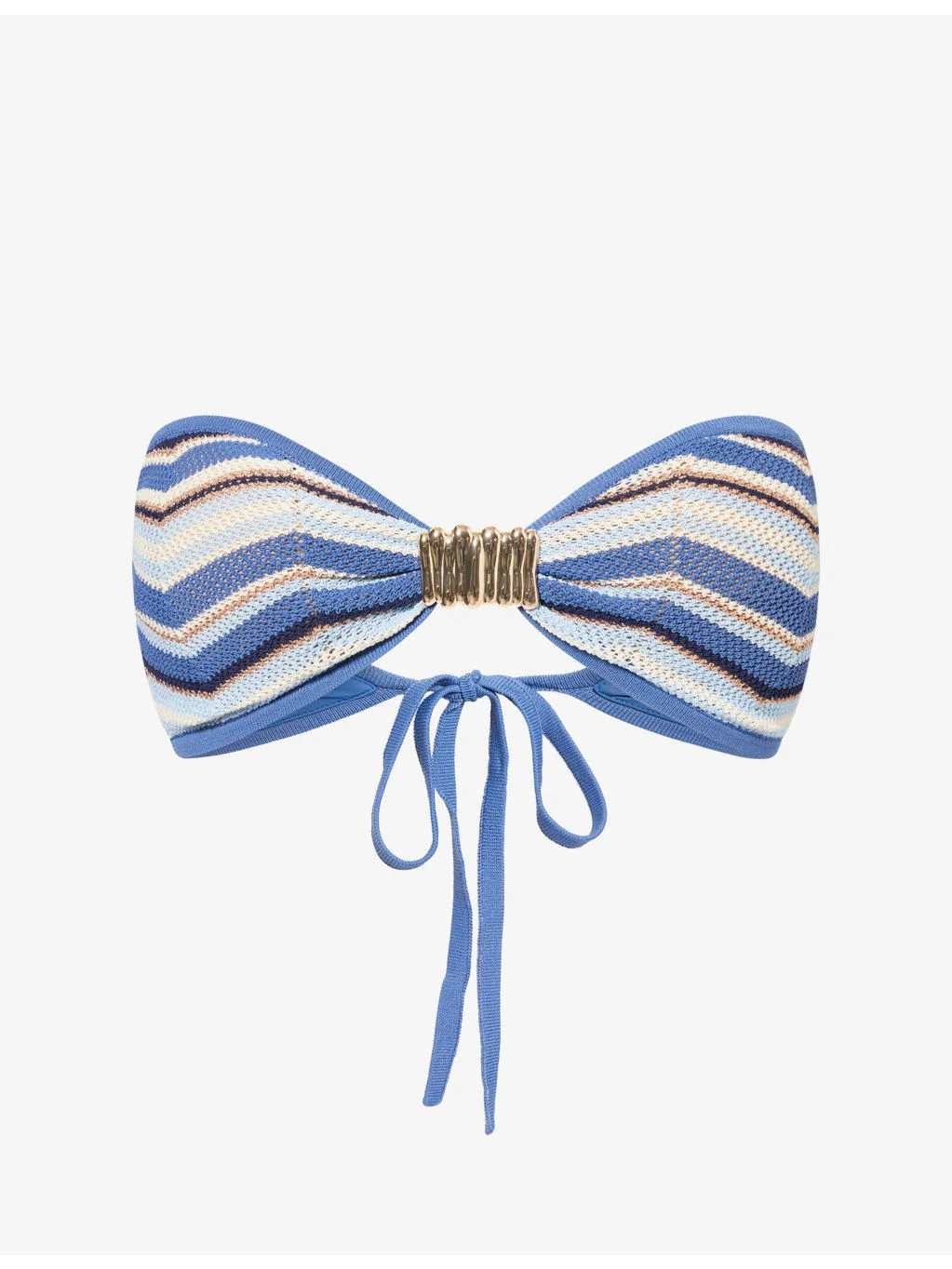 Samira Bandeau Knitted Bikini Top - 1