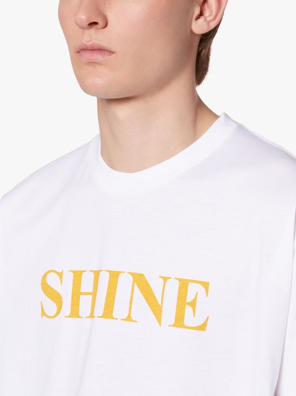 RAIN X SHINE WHITE COTTON T-SHIRT - 5