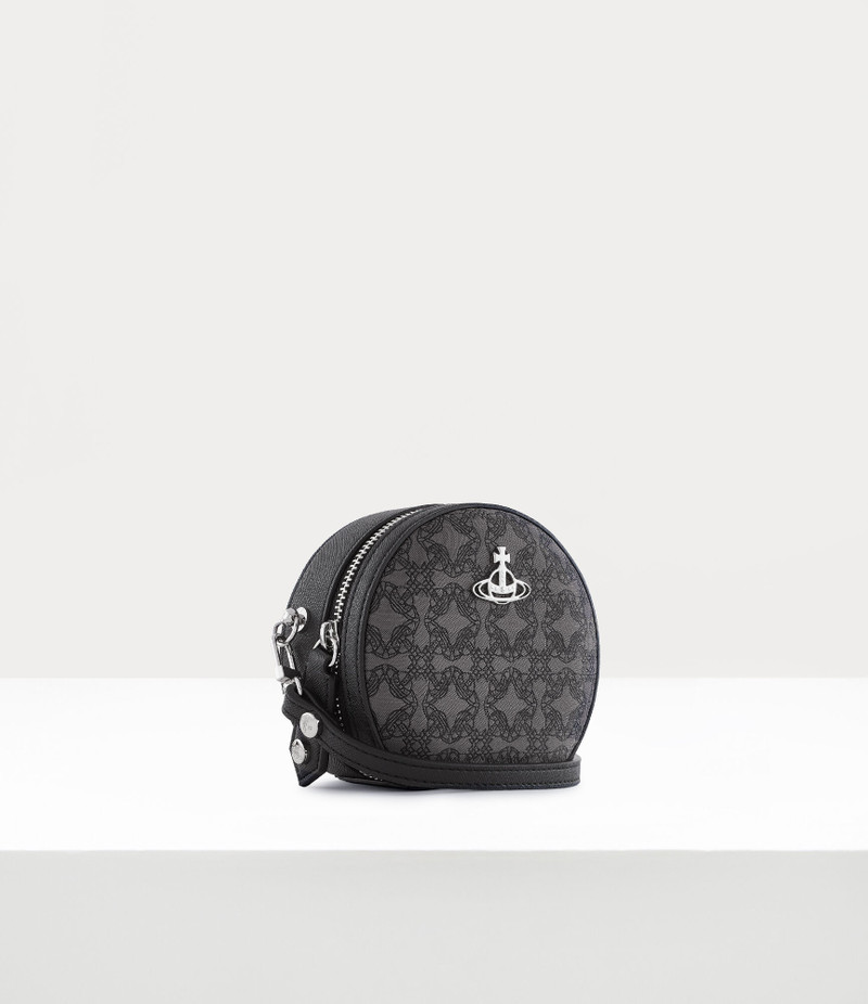 Vivienne Westwood RE-JACQUARD ORBORAMA MINI ROUND CROSSBODY BAG outlook