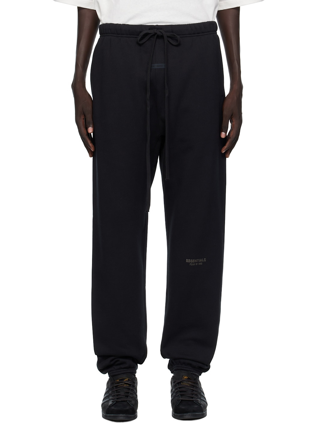 Black Vintage Fleece Sweatpants - 1