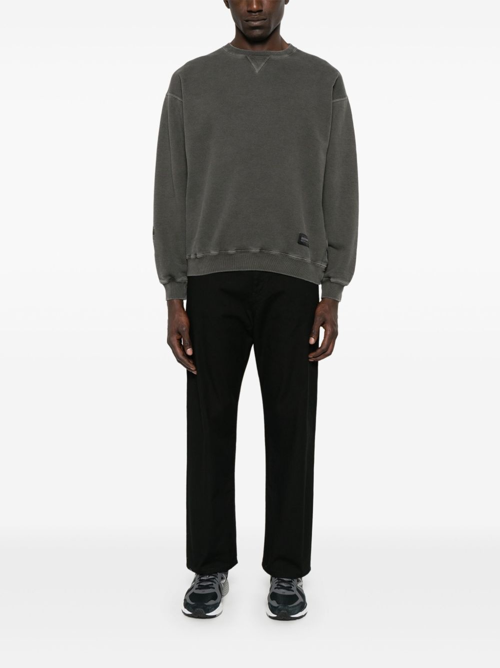 logo-patch sweatshirt - 2