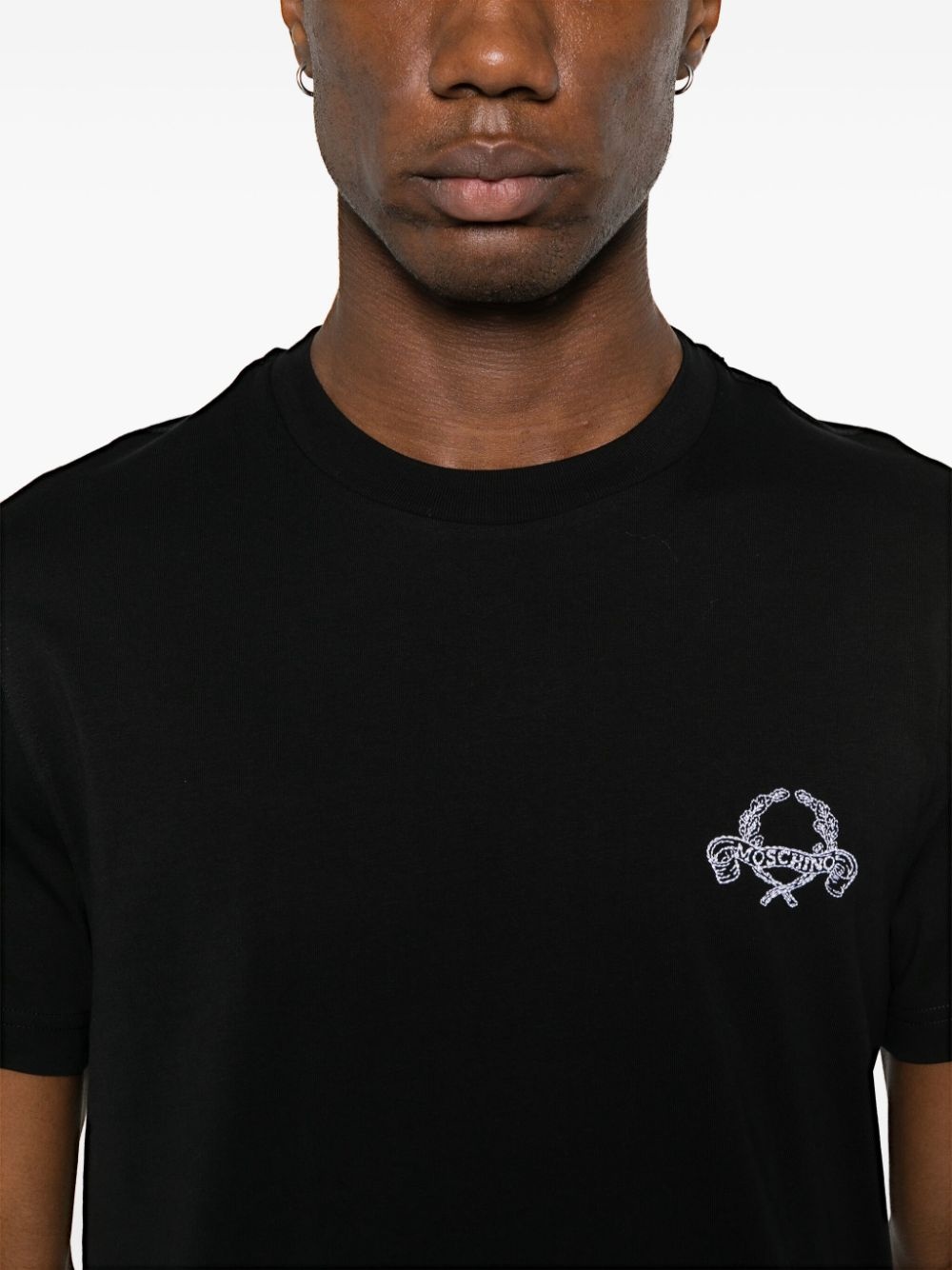 logo-embroidered T-shirt - 4