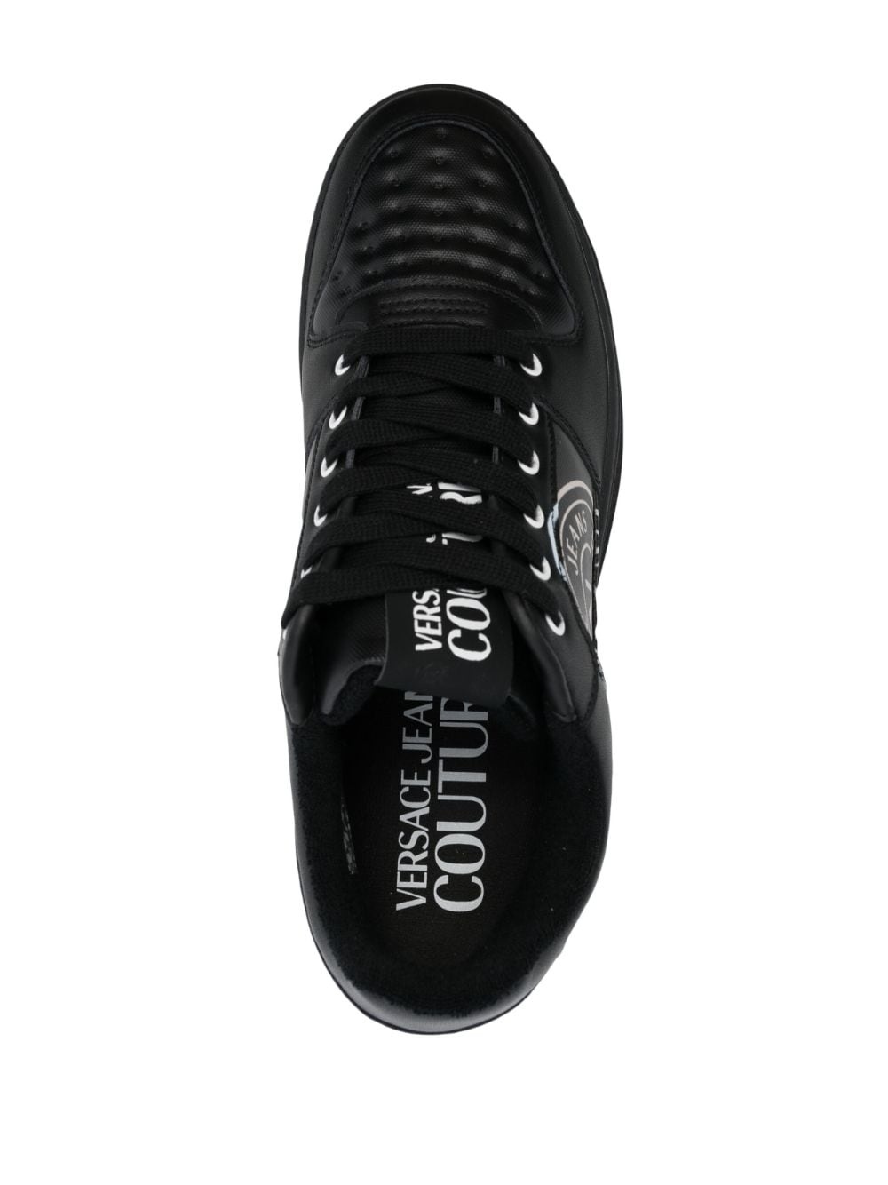 V Emblem-print sneakers - 4