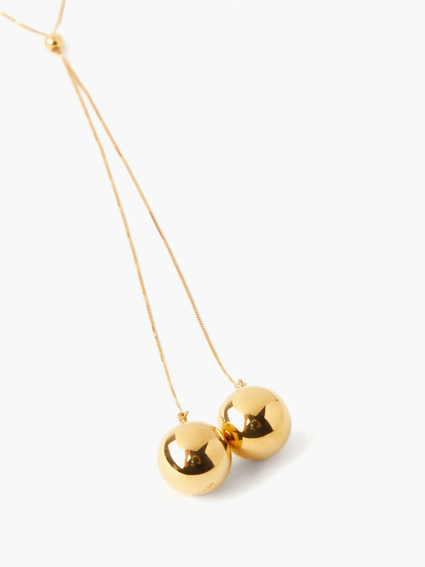 Sphere-pendant 18kt-gold necklace - 4