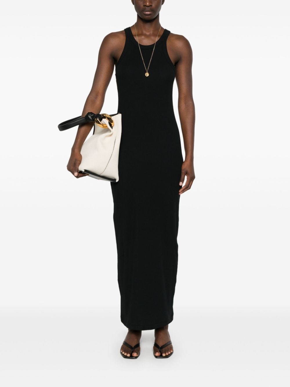 sleeveless organic cotton maxi dress - 2