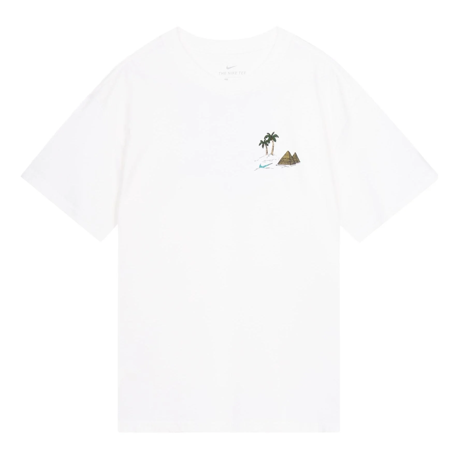 Nike SB Back Skateboard Round Neck Short Sleeve White DD8914-100 - 1