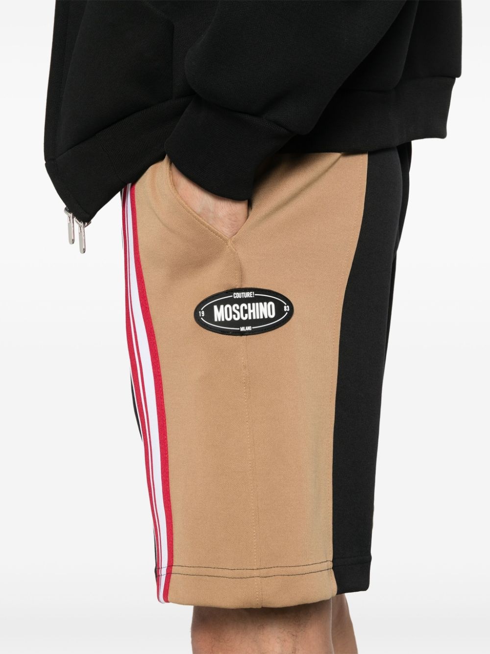 logo-patch track shorts - 5