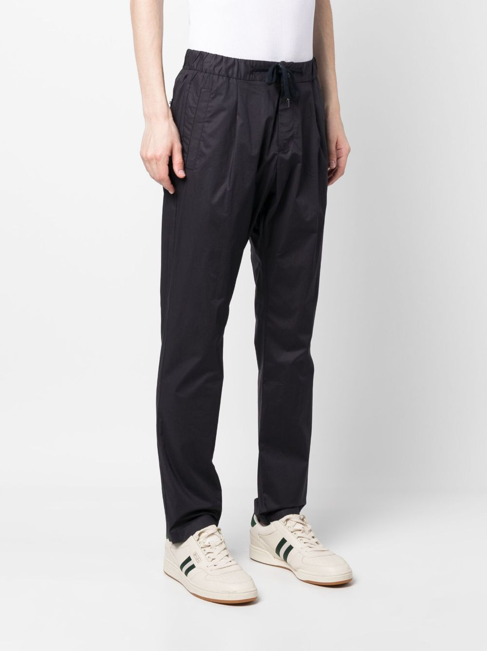drawstring straight-leg trousers - 3