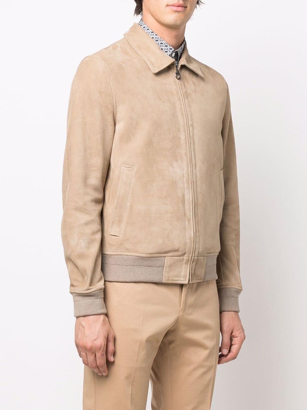 Four Seasons suede bomber jacket - 3