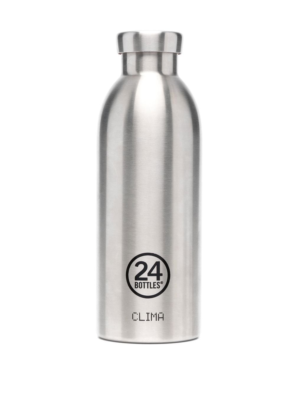 logo-print metal bottle - 2