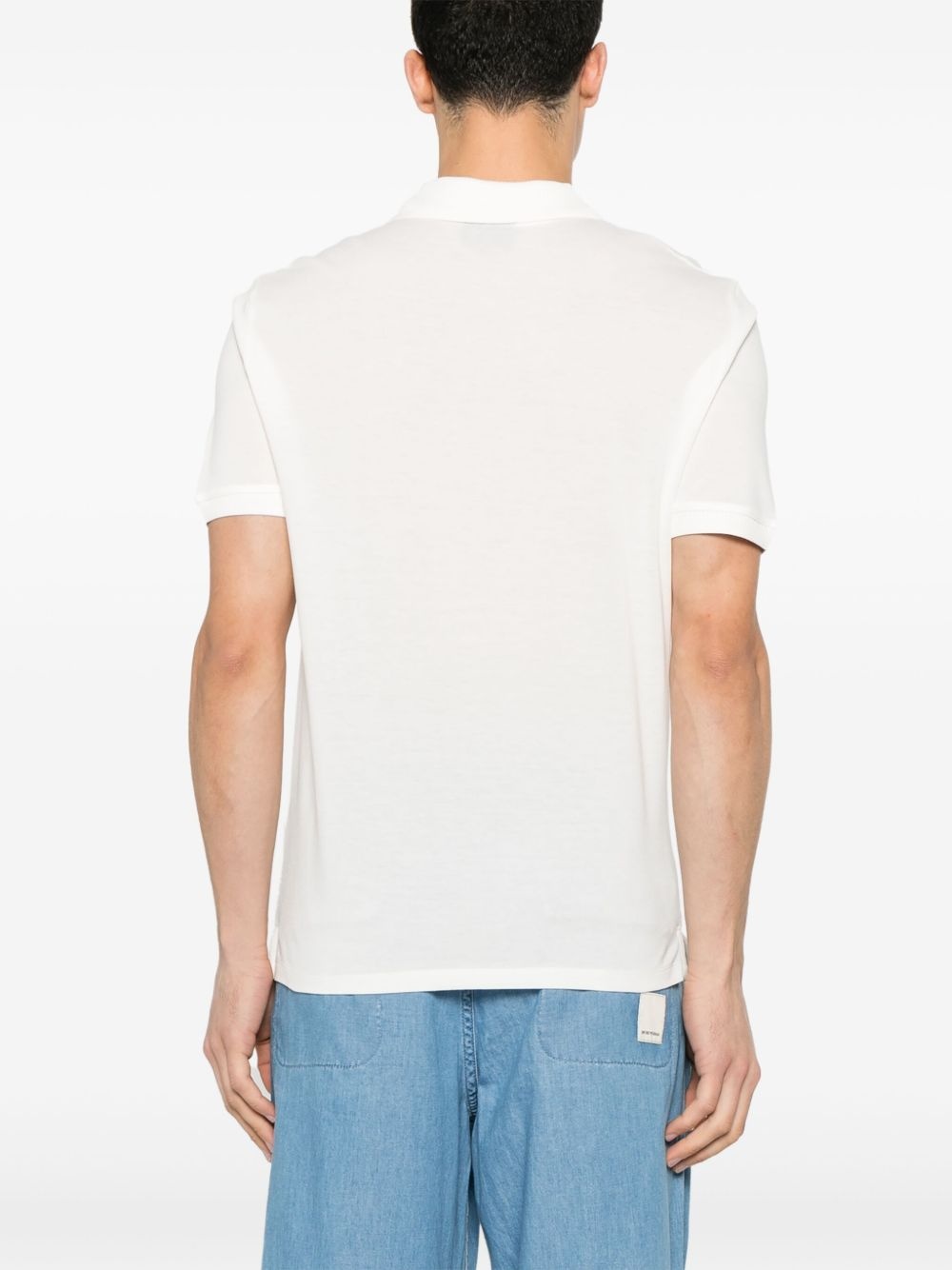logo-embroidered polo shirt - 3