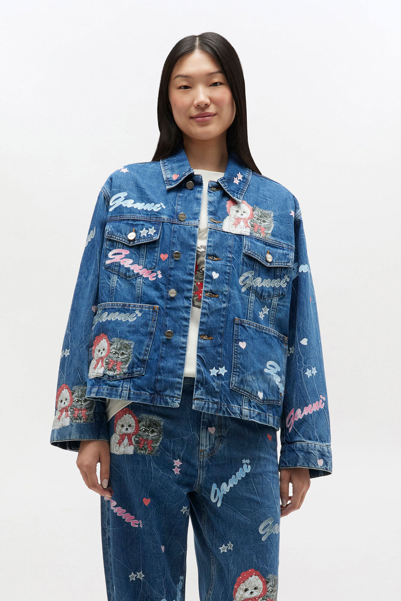 STARRY ANIMAL DENIM JACKET - 3