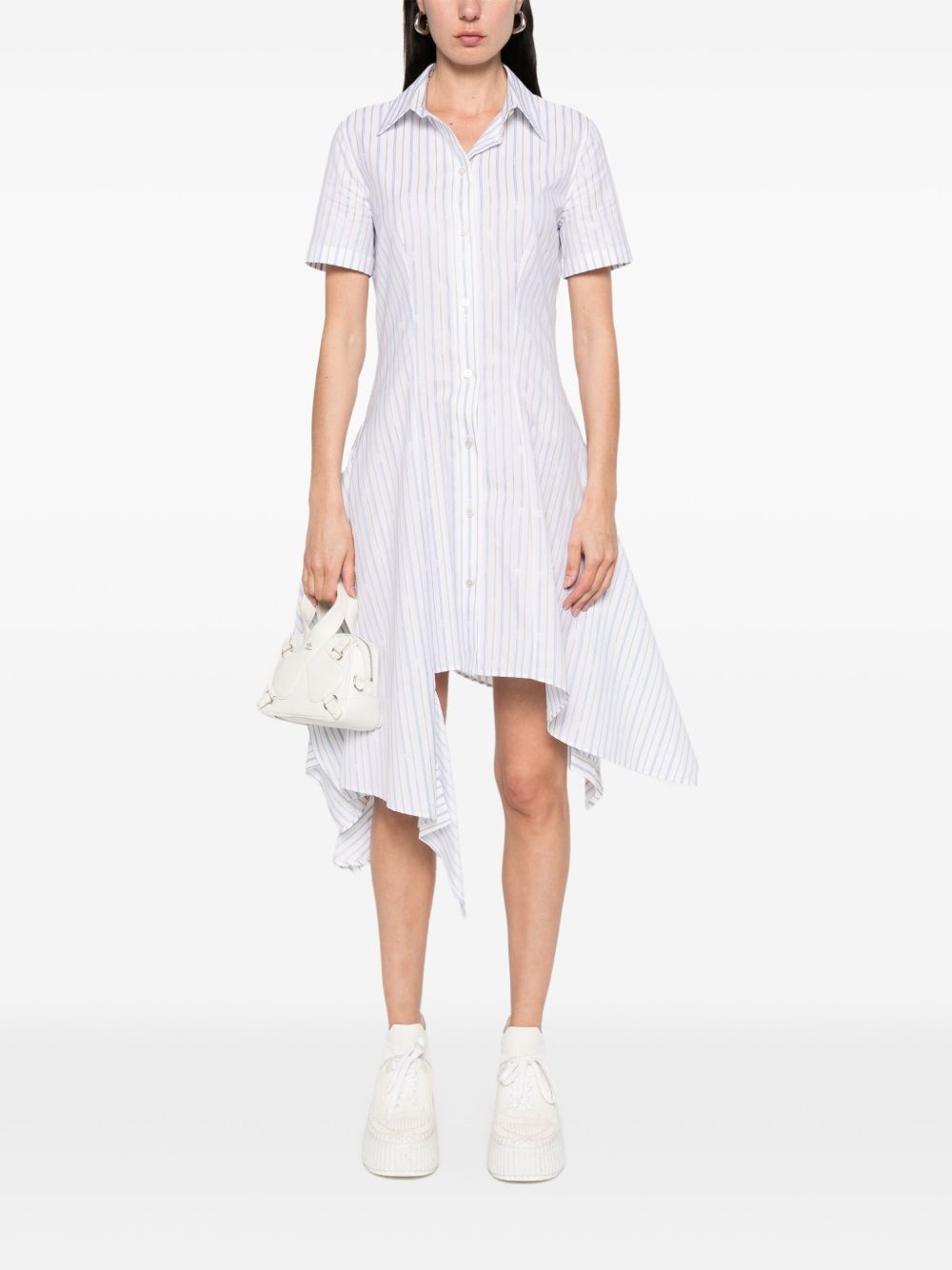 striped shirt dress - 2
