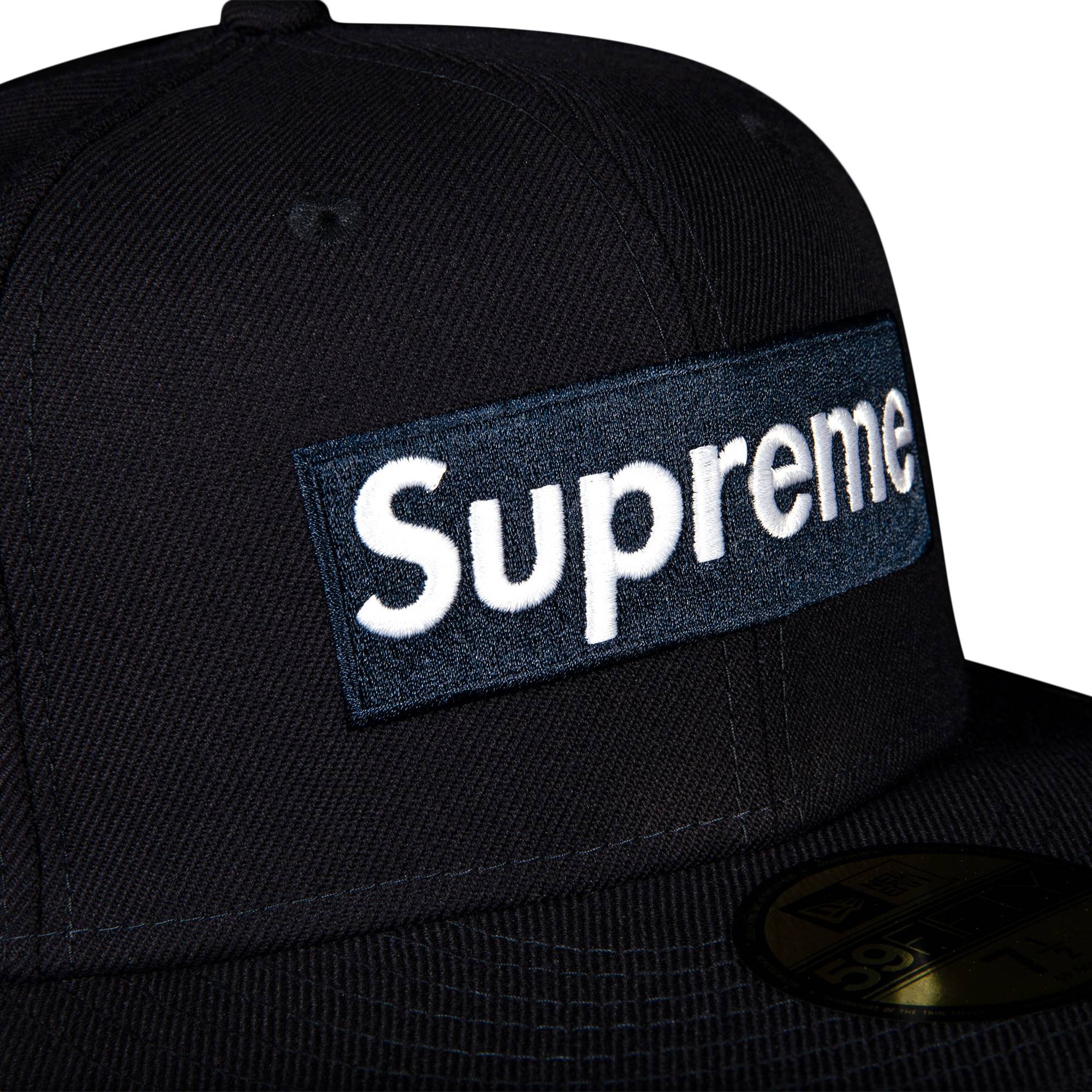 Supreme World Famous Box Logo New Era 'Navy' - 3