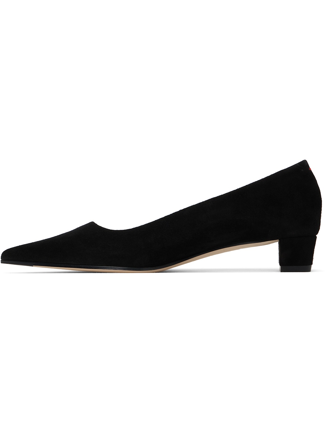 Black Judi Suede Heels - 3