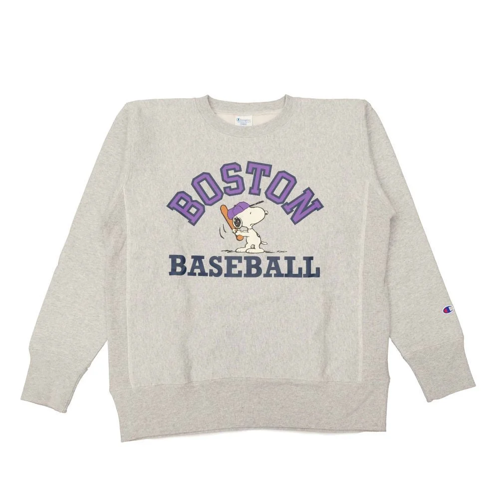 REVERSE WEAVE CREW NECK SWEATSHIRT - BOSTON - C3-C040 - 1