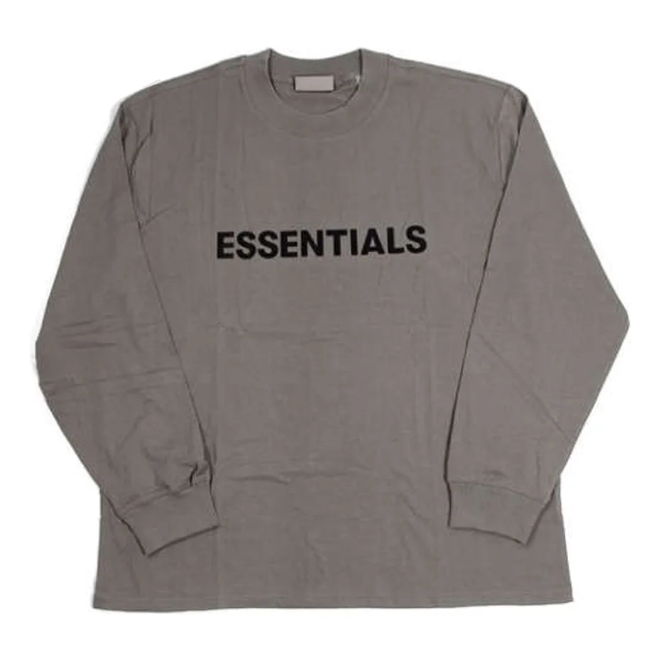 Fear of God Essentials Long Sleeves T-Shirt 'Charcoal' 125SP222023F - 1