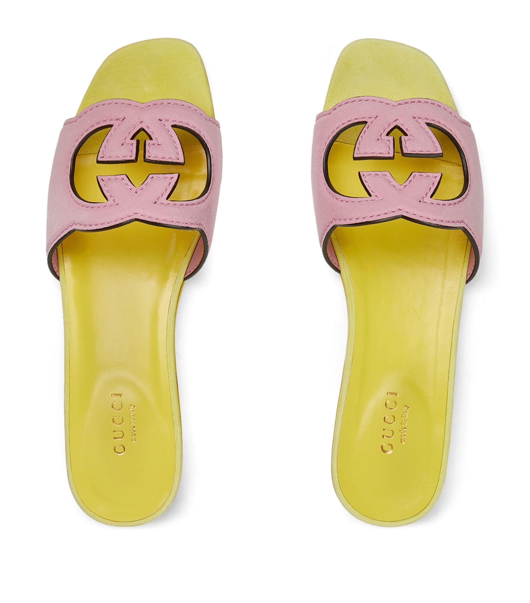 Gucci Interlocking G Slide Sandals - 2