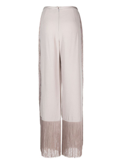 Taller Marmo Nevada fringed wide-leg trousers outlook