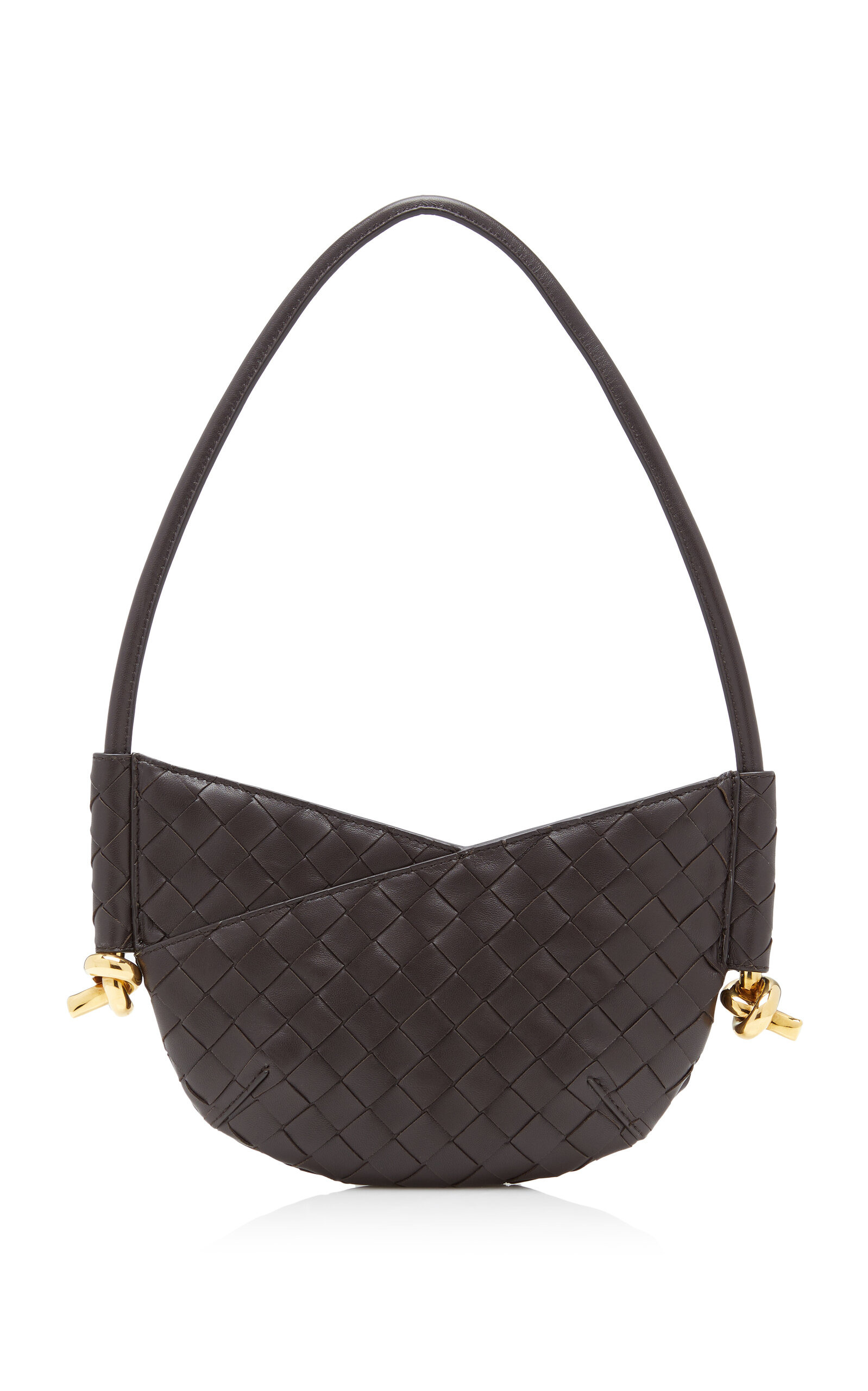 Mini Solstice Intrecciato Leather Bag brown - 4