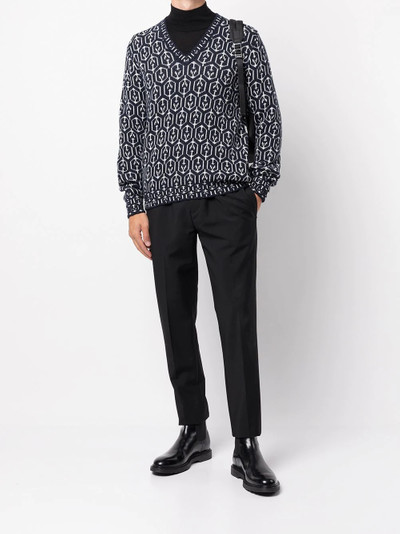 Prada intarsia-knit jumper outlook