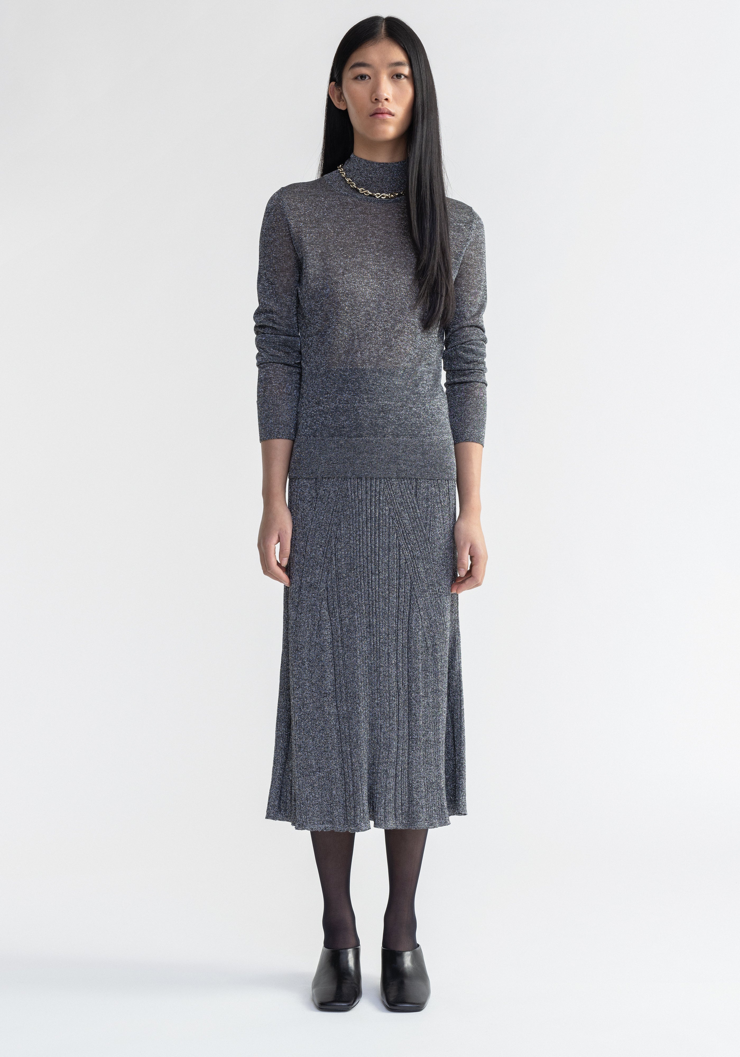 VASLAV
Sparkly ribbed turtleneck - 4