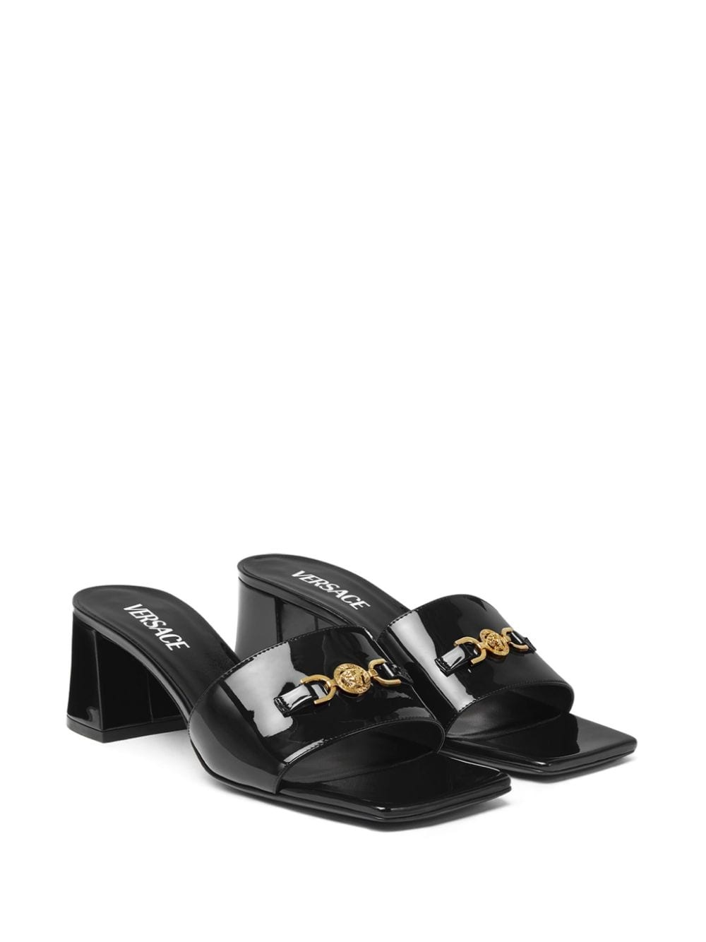 Medusa-head leather mules - 2