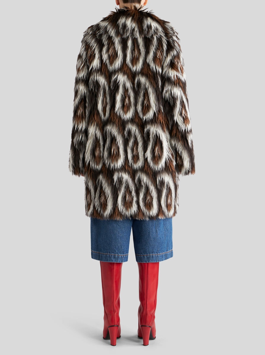 PAISLEY JACQUARD COAT - 4